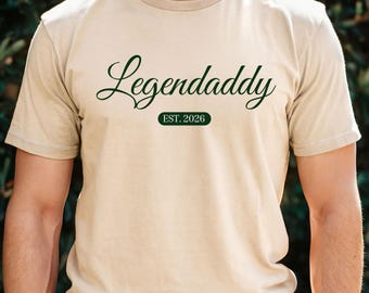 Legendaddy Shirt personalisiert mit Jahr | Vatertag Geschenk  | Cooles Dad Shirt | Geschenk für werdende Väter | Dad Shirt | Costume Dad