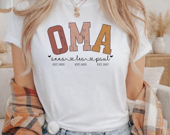 Personalized Grandma Shirt | Grandma Gift | Mother's Day Gift for Grandma | Grandma and Grandson Shirt | Grandma Shirt | Great-Grandma Gift | Great-Grandma T-shirt | Mother's Day
