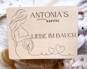 Personalized Pregnancy Memory Box | Pregnancy Gift | Baby | Pregnancy Storage Box | Memory Box for Mom