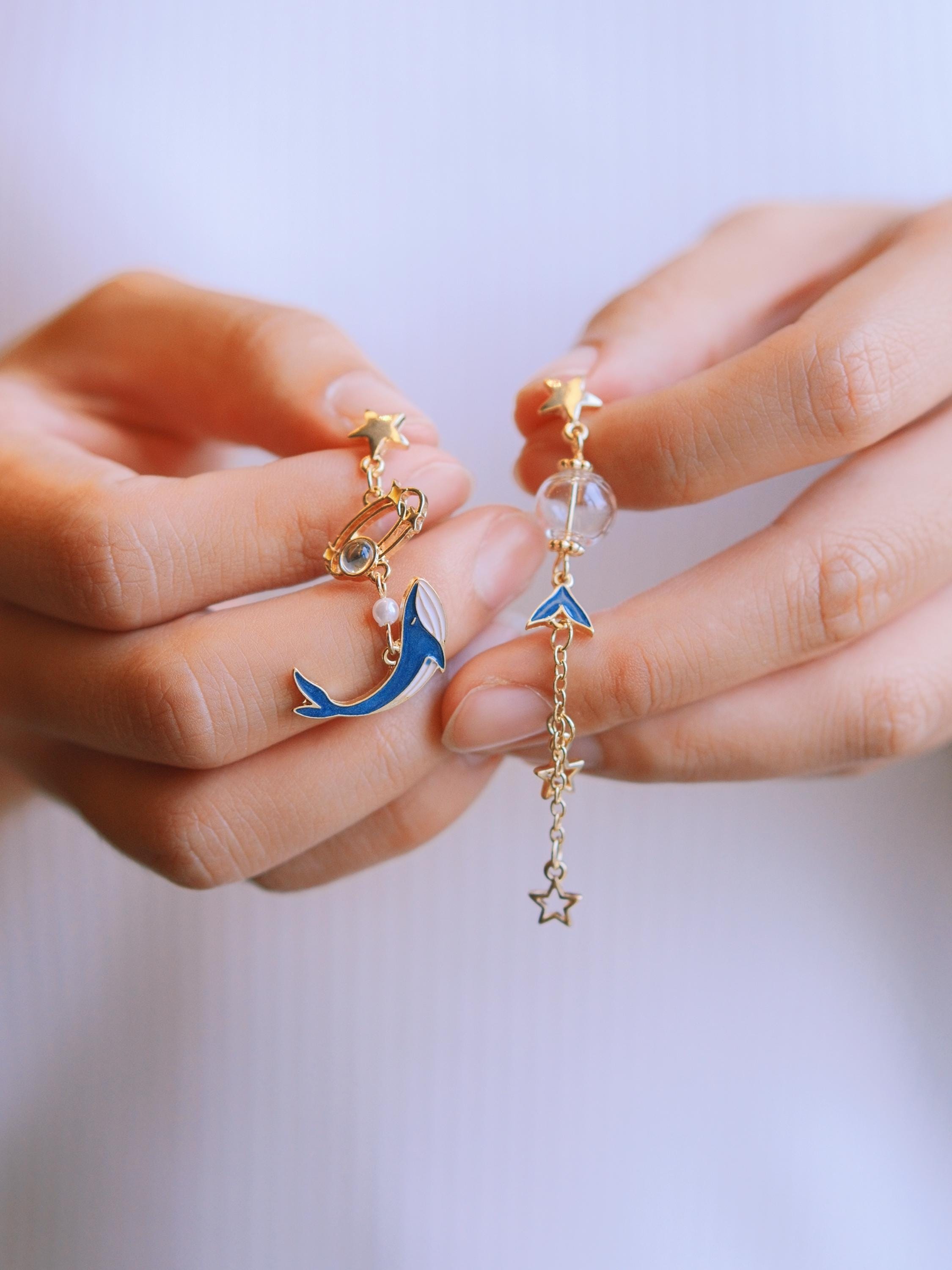 Japan Asymmetrical Earrings - Etsy