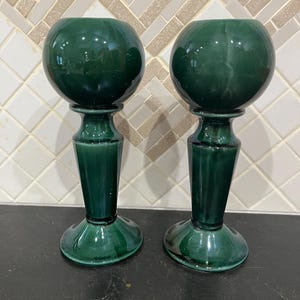 Pair of Vintage Hull Pottery MCM Vases