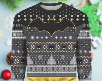 kids batman christmas jumper