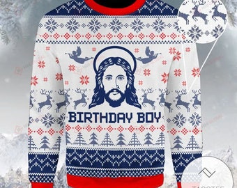 ugly christmas sweater jesus