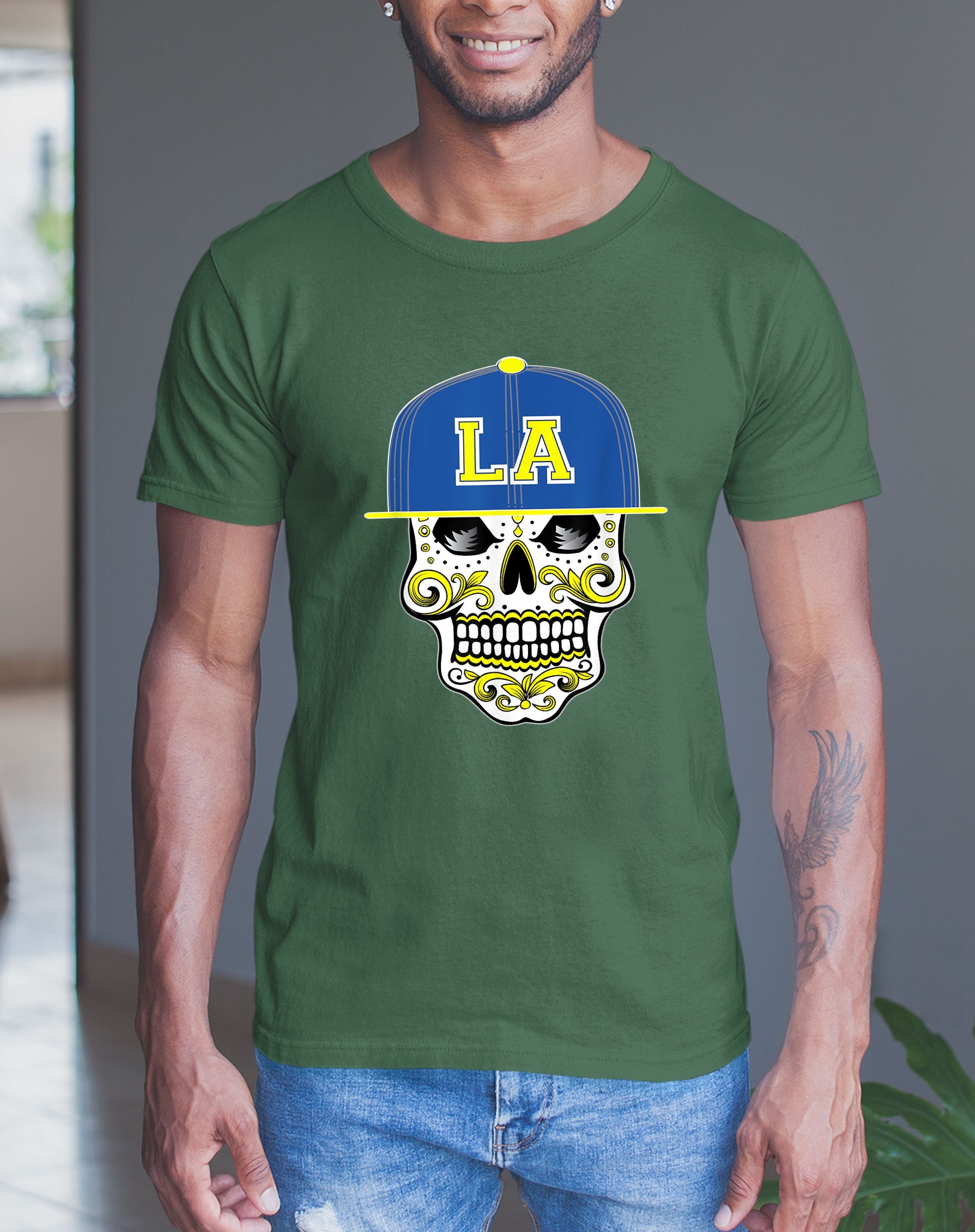 sugar skull t shirt uk