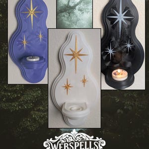 Vintage Inspired Candle Sconce - Star Pattern