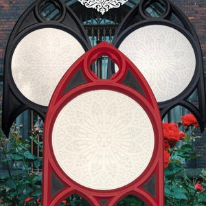 Cathedral Inspired Rose Window Mirror