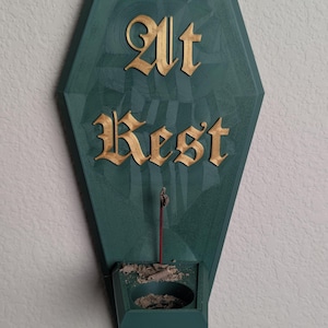 Gothic Coffin Style Sconce - At Rest