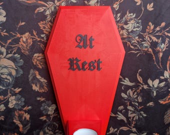 Gothic Coffin Style Sconce - At Rest - CI#11