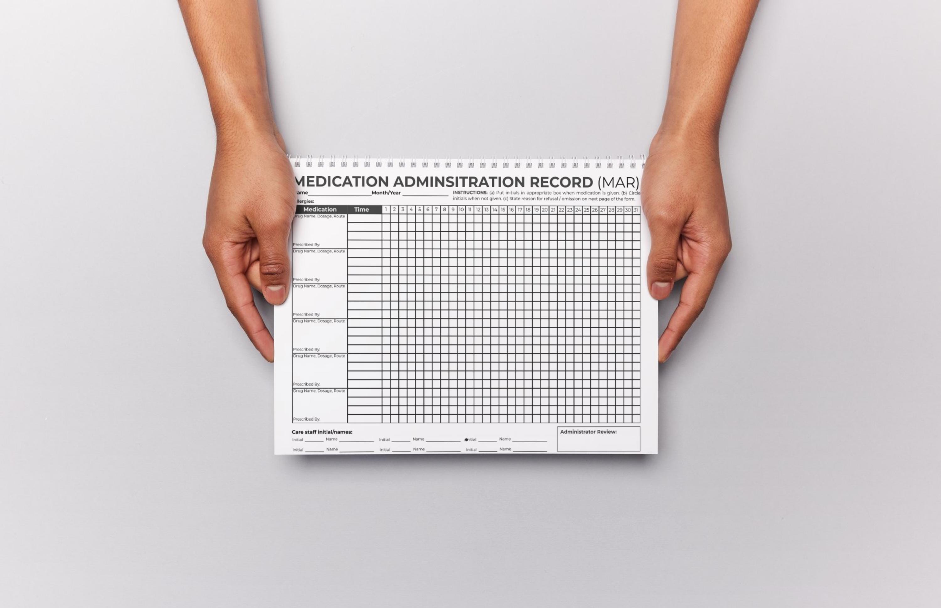 Medication Administration Record + PRN Log - Printable PDF for Care ...