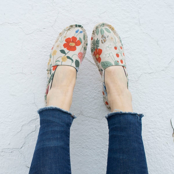 Espadrilles STARTER KIT :  Strawberry Fields Shoe DIY Kit