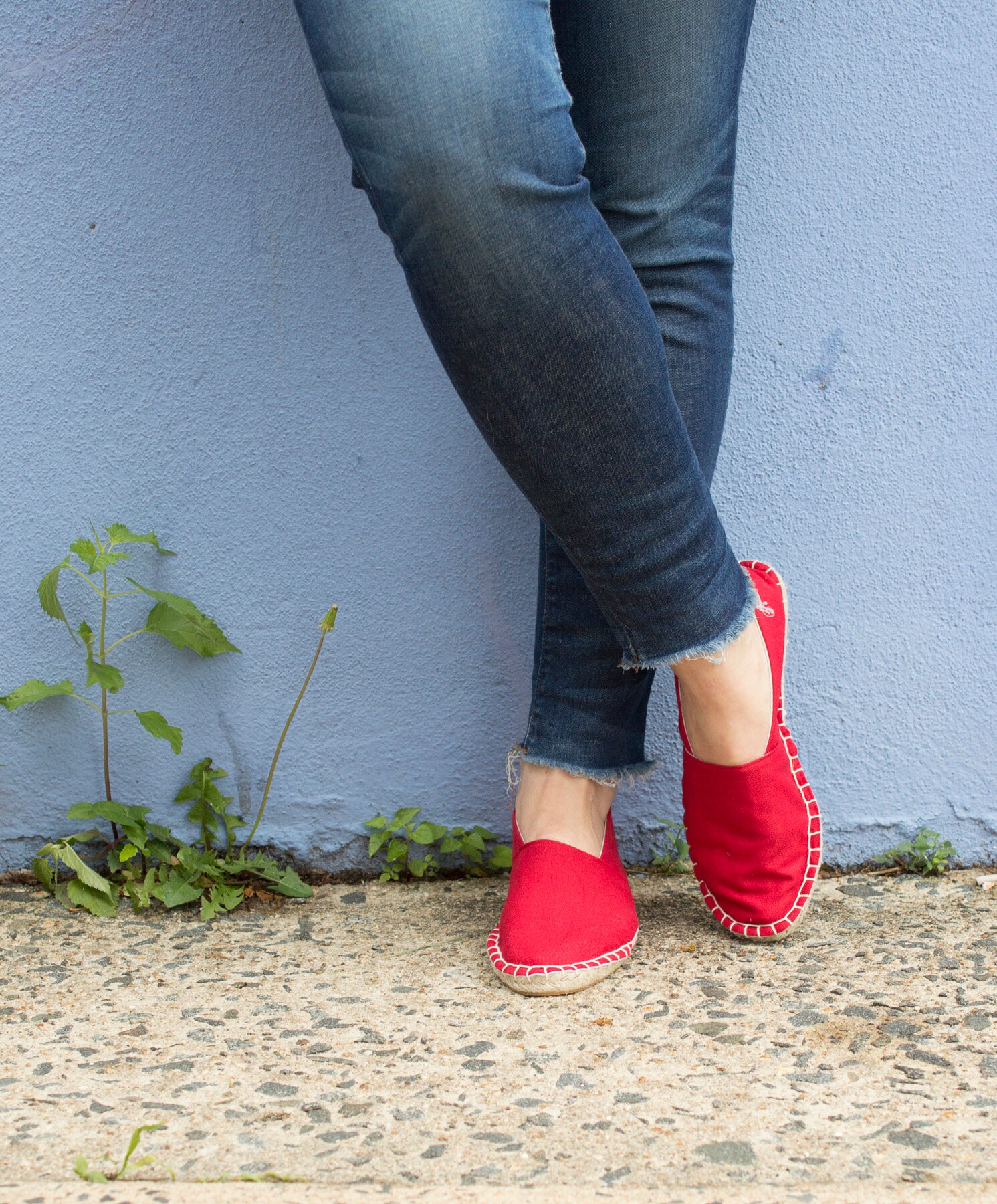 Espadrilles STARTER KIT : Organic Bright Ruby Red Espadrilles - Etsy Sweden