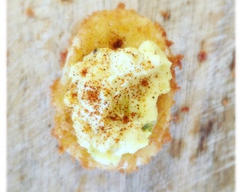 Deep Fried Deviled Egg Recipe Pdf Jpg- Easter Recipe, Thanksgiving Recipe, Appetizer Recipe, Game Day Recipe, Hors d'oeuvre, Party Recipe