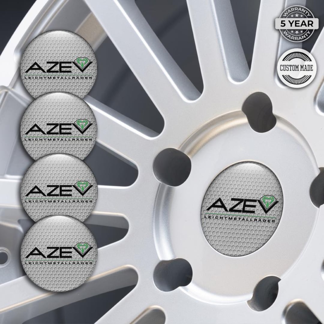 Silicone Center Wheel Hub Cap Decals Azev Logo /self Adhesive Emblems ...