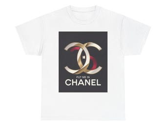 Put Me In Chanel tee | Graphic T-Shirt, Fashion Logo Design