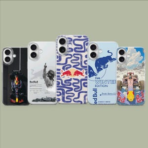 Red Bull Phone Case Energy Drink Wings Logo Cover for iPhone 17 16 15 14 Pro Max Samsung S26 S25 S24 Ultra A17 Google Pixel 10 9 8