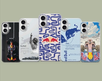 Red Bull Phone Case Energy Drink Wings Logo Cover for iPhone 17 16 15 14 Pro Max Samsung S26 S25 S24 Ultra A17 Google Pixel 10 9 8