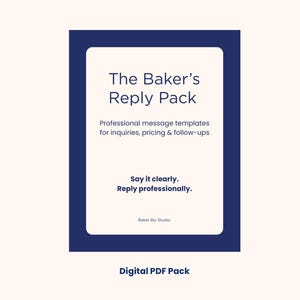 The Bakers Antwort Paket | DM Scripts für Anfragen, Preise & Spezialanfertigungen
