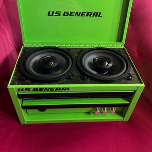 Custom Lazer Engravable Bluetooth speaker mini toolbox 24V 200Watts