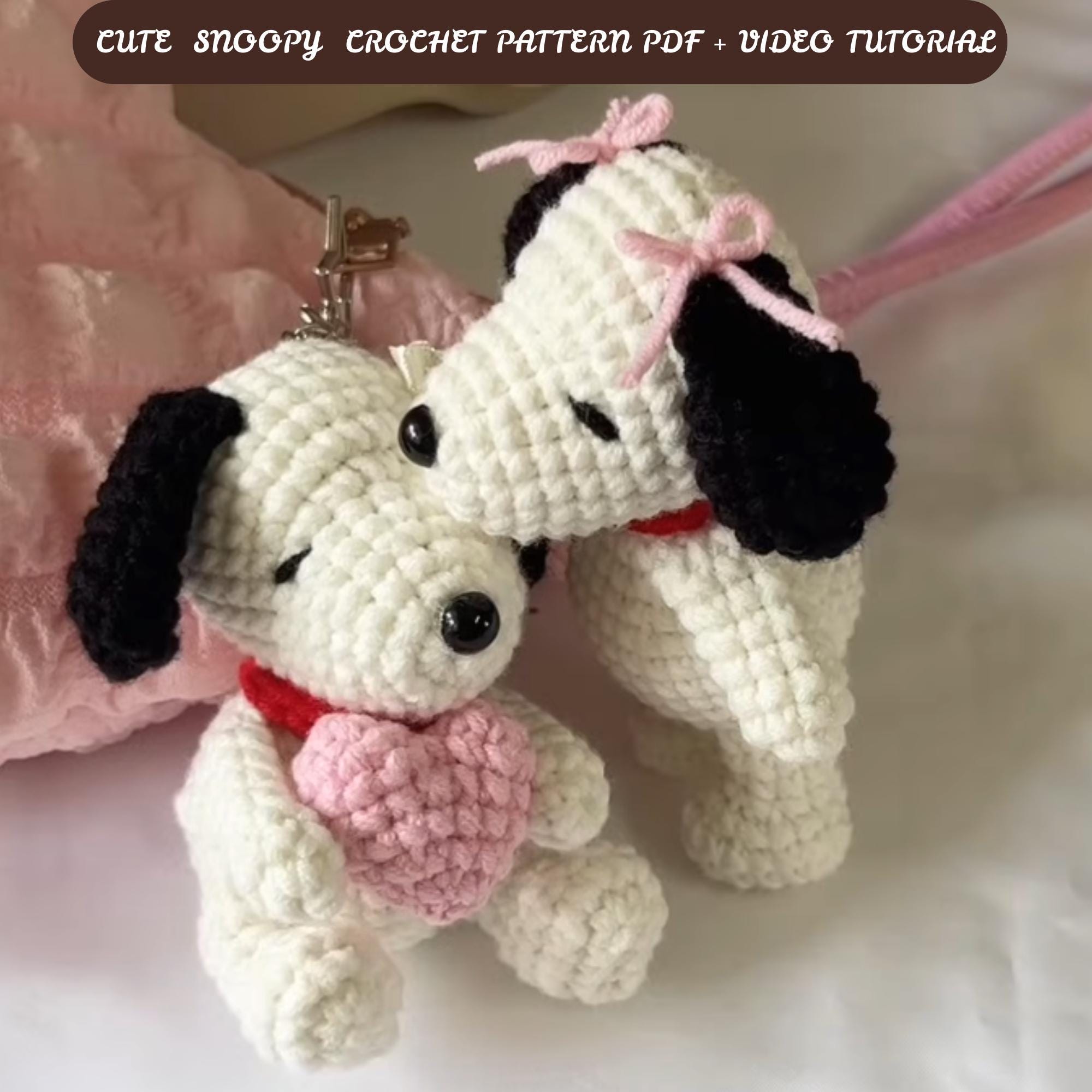 Beginner Snoopy Amigurumi Dog PDF Pattern