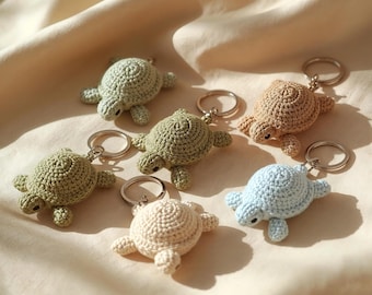 Mini Turtle Keychain Crochet Pattern PDF | Easy Amigurumi Turtle | Beginner Crochet Keychain | Cute Small Turtle Plush | Digital Download