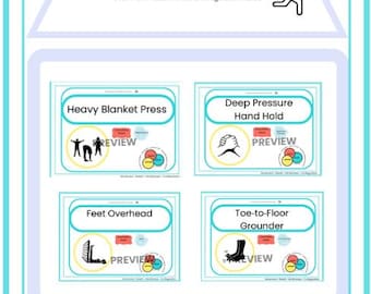 Overwhelm Reset Movement Regulation Cards