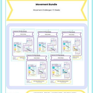Weekly Challenges 1–5 | Movement Routine for Kids | Sensory Regulation | Deep Pressure | ND‑Affirming | Classroom OT | Empower Mindful Moves