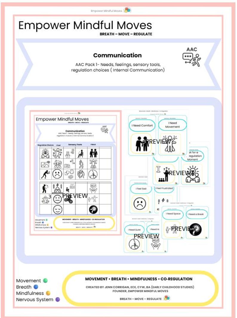 Calming Corner Kit and Communication Toolkit Bundle - Etsy