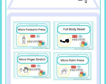 Micro‑Movement Regulation Cards | ND‑Affirming Classroom Sensory Supports (Printable SEL)