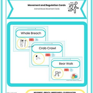 Animal Moves Movement Cards image 1