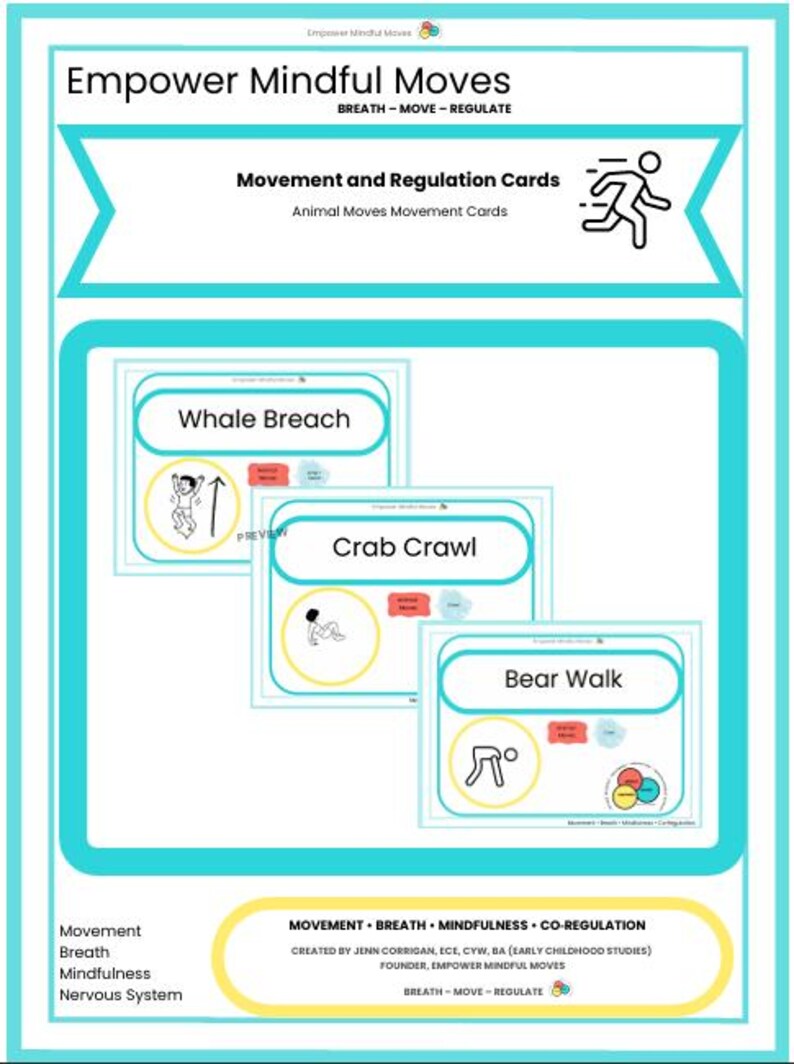 Animal Moves Movement Cards image 1