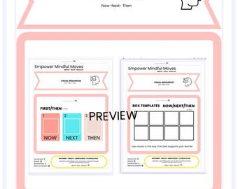 Now Next Then Board | Visual Schedule | Printable Routine Support for Transitions & Emotional Regulation