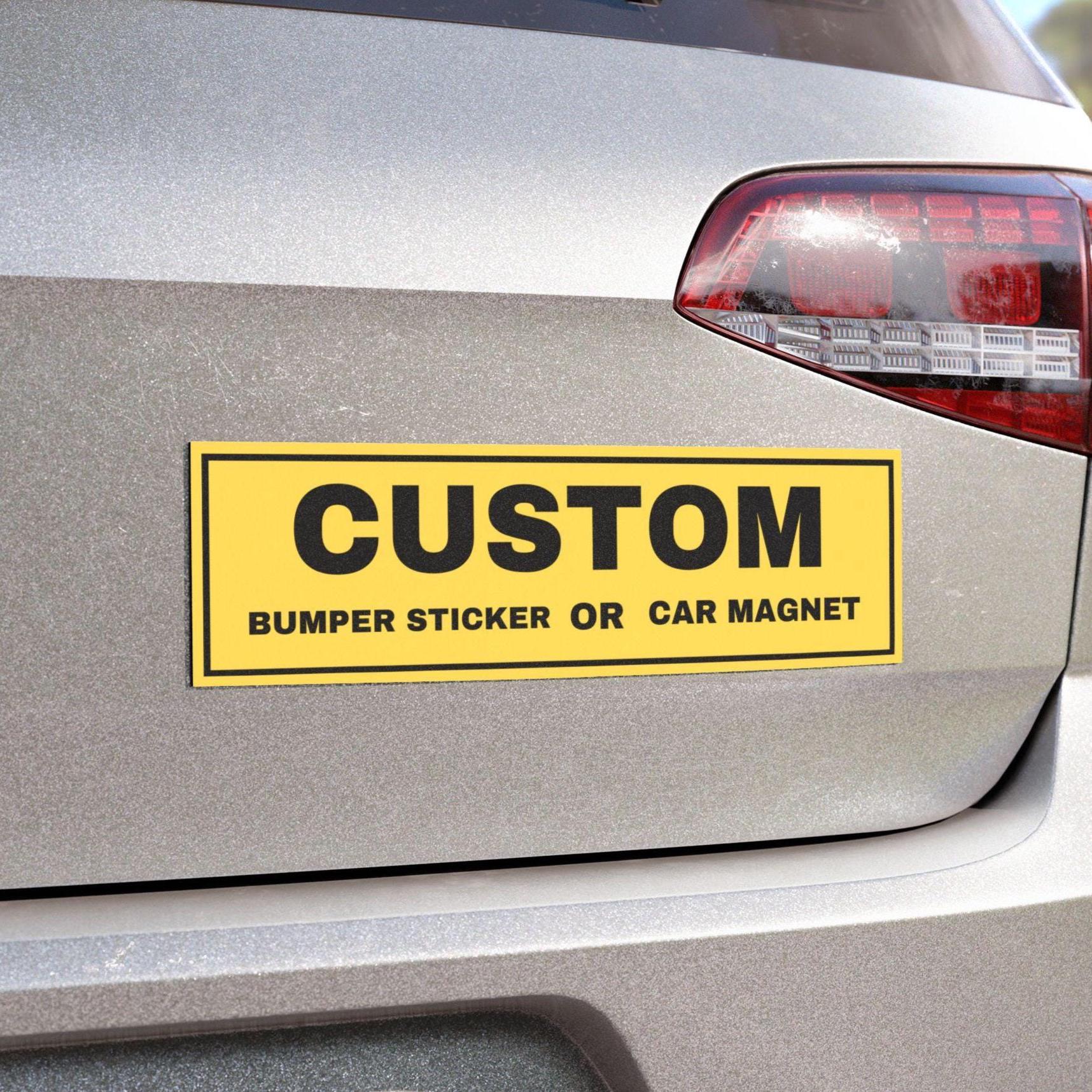Custom Car Sticker, Personalized Bumper Sticker, Business Logo Decal - Etsy