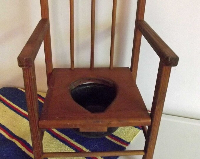 Antique Potty Chair Free Shipping Etsy