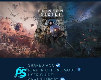 Crimson Desert Deluxe Edition per PC su Steam / Tutorial semplice passo passo / Consegna immediata
