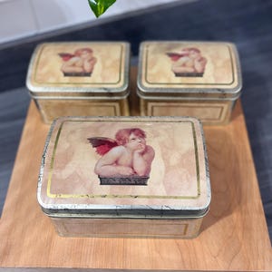ANCIENNE BOÎTE EN métal chocolat coffret n*2 bouquet d'or mésange Vintage EUR 8,00 - FR
