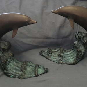 Bronze dolphin statue - Etsy 日本