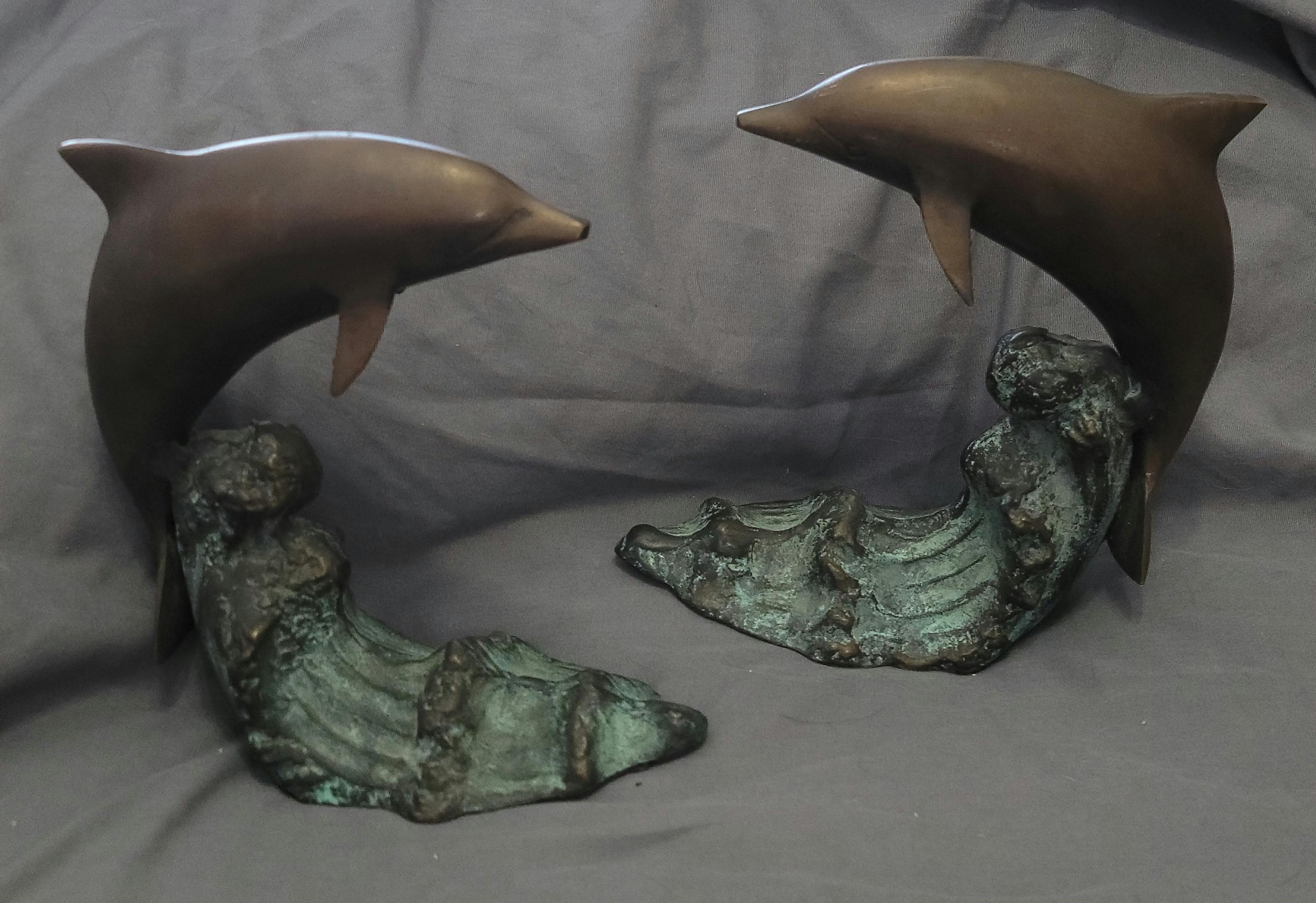 Bronze dolphin statue - Etsy 日本
