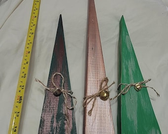 ÁRBOLES DE MADERA ARTESANALES con Campanas