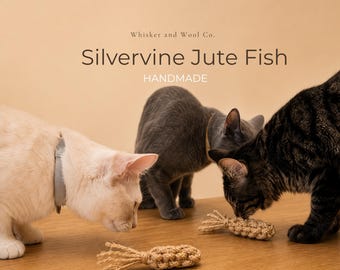 Silvervine Hemp Fish Cat Toy – Natural Durable Chew Toy for Kittens
