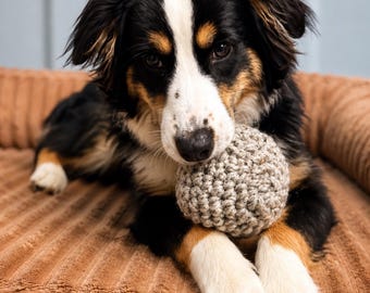 Hand Crochet Dog Balls – Handmade Natural Dog Toy for Fetch, Chew & Play