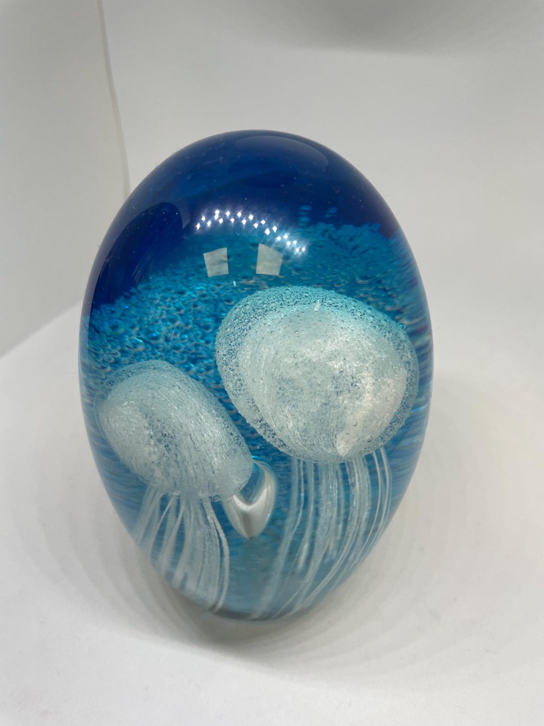 Glass Jellyfish Designed Paperweight - Etsy
