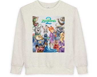 Zootopia Characters Toddler Sweatshirt | Animated Animal Movie Crew