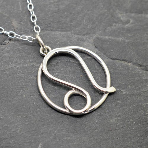Taurus Leo Necklace Sterling Silver and Polished Copper - Etsy