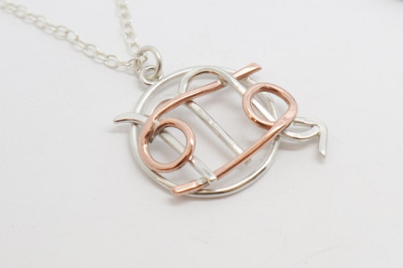 Cancer Scorpio Necklace Sterling Silver 