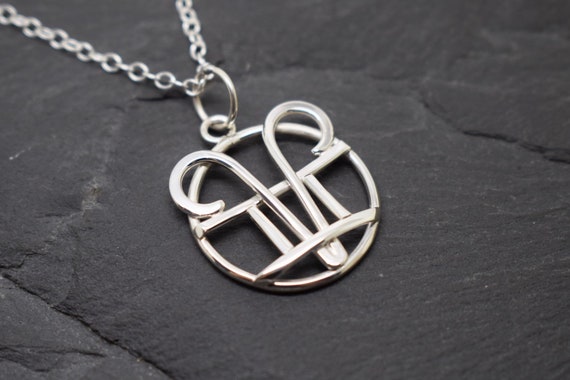 Aries Gemini Necklace Sterling Silver 