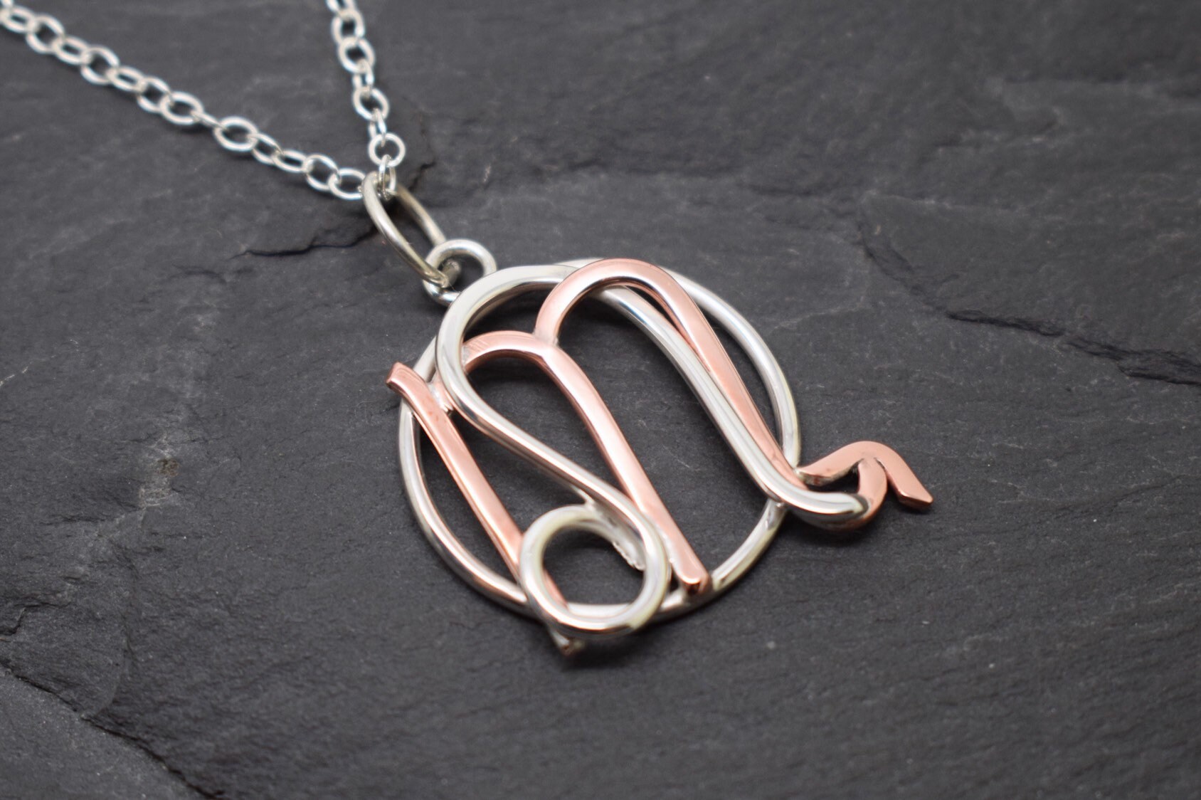 Leo and hotsell scorpio necklace