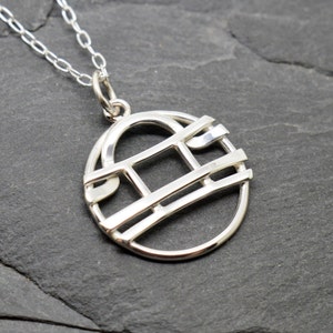 Gemini Libra necklace sterling silver combined zodiacs