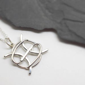 Pisces and Cancer Sterling Silver Zodiac Necklace: Handmade Astrology Pendant
