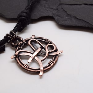 Capricorn and Pisces zodiac necklace, wire wrapped copper star sign pendant, handmade astrology jewellery, birthday gift for him her couples