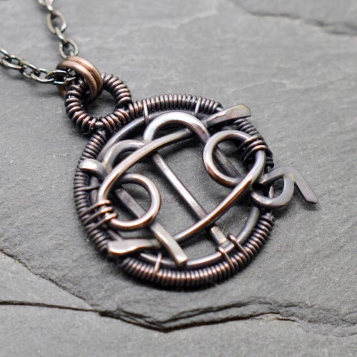 Cancer Scorpio Combined Zodiac Necklace 